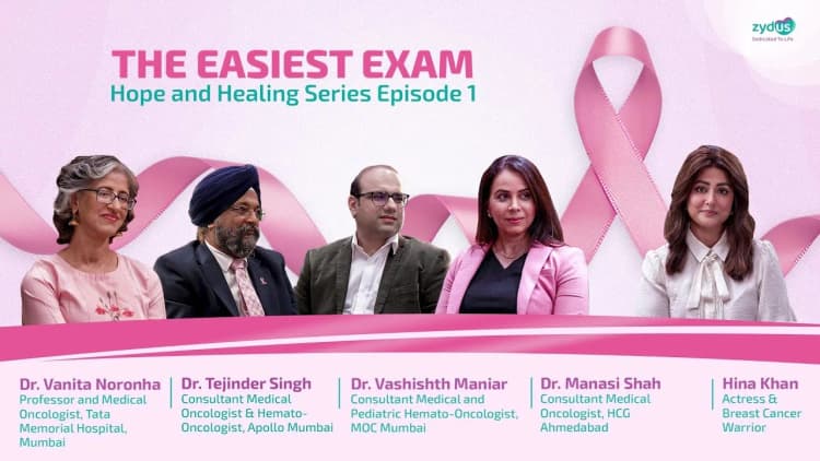 Early detection of breast cancer saves lives | Hina Khan | Easiest Exam | Zydus Group